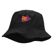 2 Face Embroidered Bucket Hat