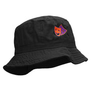 2 Face Embroidered Bucket Hat