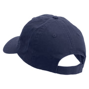 Merry Christmas Mistletoe Logo Embroidered Low Profile Dyed Cotton Twill Cap - Navy OSFM