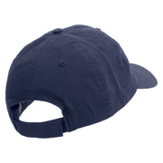 Merry Christmas Mistletoe Logo Embroidered Low Profile Dyed Cotton Twill Cap - Navy OSFM