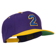 Athletic Number 2 Embroidered Classic Two Tone Cap