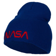 NASA Letters Embroidered Knitted Short Beanie