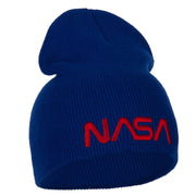 NASA Letters Embroidered Knitted Short Beanie