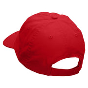 Camera Roll Embroidered Low Profile Dyed Cotton Twill Cap - Red OSFM