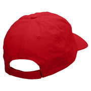 Camera Roll Embroidered Low Profile Dyed Cotton Twill Cap - Red OSFM