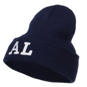 AL Alabama State Embroidered Long Beanie