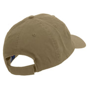 Merry Christmas Mistletoe Logo Embroidered Low Profile Dyed Cotton Twill Cap - Khaki OSFM