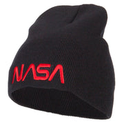 NASA Letters Embroidered Knitted Short Beanie