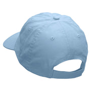 Camera Roll Embroidered Low Profile Dyed Cotton Twill Cap - Sky-Blue OSFM