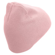 Best Grandma Embroidered 8 inch Acrylic Short Blank Beanie - Pink OSFM