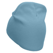 Day OFF Embroidered 8 inch Acrylic Short Blank Beanie - Lt-Blue OSFM