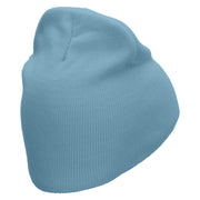 Day OFF Embroidered 8 inch Acrylic Short Blank Beanie - Lt-Blue OSFM