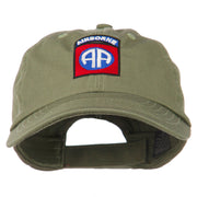 82nd Airborne Military Embroidered Pigment Dyed Cotton Cap