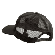 Licensed 101st Airborne Veteran Military Embroidered Solid Cotton Twill Mesh Prostyle Cap - Charcoal OSFM