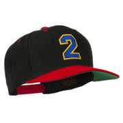 Athletic Number 2 Embroidered Classic Two Tone Cap