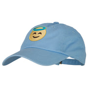 Angel Emoji Patched Unstructured Washed Cap