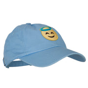 Angel Emoji Patched Unstructured Washed Cap