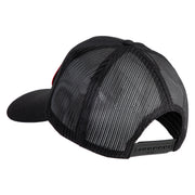 USA Recon Marines Patched Solid Cotton Twill Mesh Prostyle Cap - Black OSFM