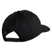 Veteran US Air Force Patched Solid Cotton Twill Cap - Black OSFM