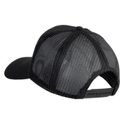 Navcams-Eastpac Wahiawa Patched Solid Cotton Twill Mesh Prostyle Cap - Black OSFM