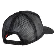 Navcams-Eastpac Wahiawa Patched Solid Cotton Twill Mesh Prostyle Cap - Black OSFM