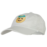 Angel Emoji Patched Unstructured Washed Cap