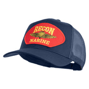 USA Recon Marines Patched Solid Cotton Twill Mesh Prostyle Cap - Navy OSFM