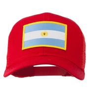 Argentina Flag Patched Mesh Cap