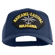 Navcams-Eastpac Wahiawa Patched Solid Cotton Twill Mesh Prostyle Cap - Navy OSFM