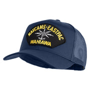 Navcams-Eastpac Wahiawa Patched Solid Cotton Twill Mesh Prostyle Cap - Navy OSFM