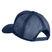 Navcams-Eastpac Wahiawa Patched Solid Cotton Twill Mesh Prostyle Cap - Navy OSFM