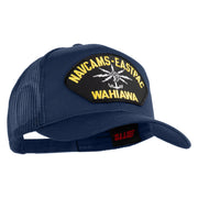 Navcams-Eastpac Wahiawa Patched Solid Cotton Twill Mesh Prostyle Cap - Navy OSFM