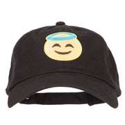 Angel Emoji Patched Unstructured Washed Cap