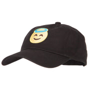 Angel Emoji Patched Unstructured Washed Cap