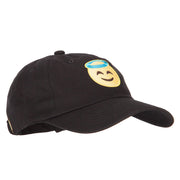 Angel Emoji Patched Unstructured Washed Cap