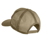 USA Recon Marines Patched Solid Cotton Twill Mesh Prostyle Cap - Khaki OSFM