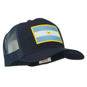 Argentina Flag Patched Mesh Cap