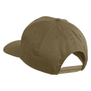 Veteran US Air Force Patched Solid Cotton Twill Cap - Khaki OSFM