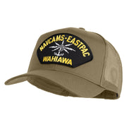 Navcams-Eastpac Wahiawa Patched Solid Cotton Twill Mesh Prostyle Cap - Khaki OSFM