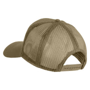 Navcams-Eastpac Wahiawa Patched Solid Cotton Twill Mesh Prostyle Cap - Khaki OSFM