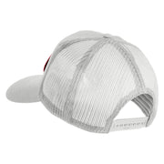 USA Recon Marines Patched Solid Cotton Twill Mesh Prostyle Cap - White OSFM