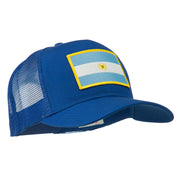 Argentina Flag Patched Mesh Cap