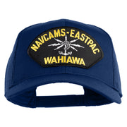 Navcams-Eastpac Wahiawa Patched Solid Cotton Twill Mesh Prostyle Cap - Royal OSFM