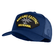 Navcams-Eastpac Wahiawa Patched Solid Cotton Twill Mesh Prostyle Cap - Royal OSFM