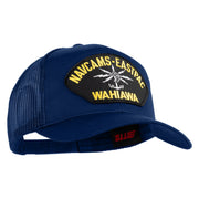 Navcams-Eastpac Wahiawa Patched Solid Cotton Twill Mesh Prostyle Cap - Royal OSFM