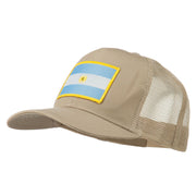 Argentina Flag Patched Mesh Cap