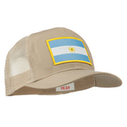 Argentina Flag Patched Mesh Cap