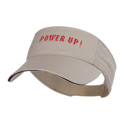 Heat Transfer Power Up! Prostyle Cotton Twill Washed Sandwich Visor