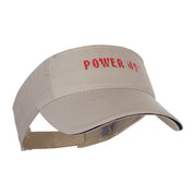 Heat Transfer Power Up! Prostyle Cotton Twill Washed Sandwich Visor