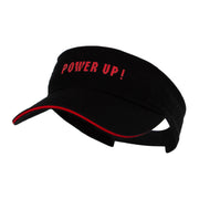 Heat Transfer Power Up! Prostyle Cotton Twill Washed Sandwich Visor